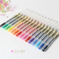 12 colors set 0 5mm gel ink pen writing painting drawing marker pen student stationery store pen school office supply gift