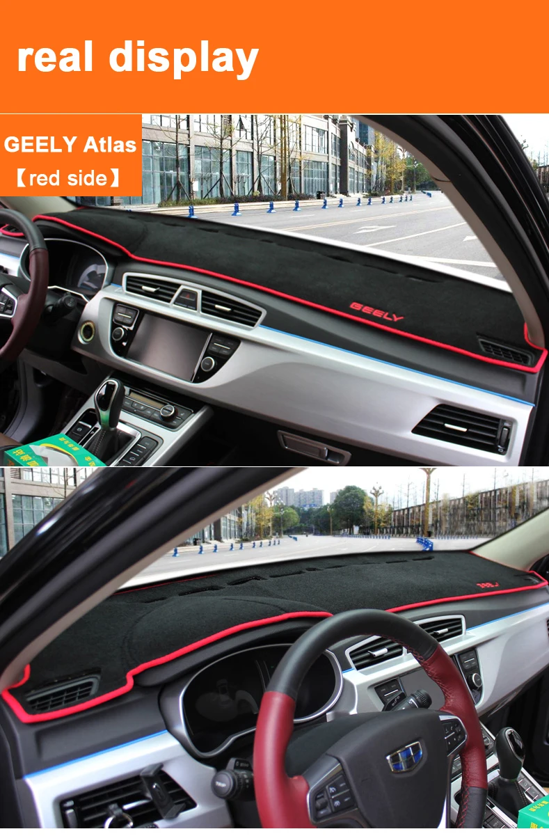 Для GEELY Atlas Boyue Emgrand NL-3 Proton X70 крышка приборной панели автомобиля тире коврик солнцезащитный тент доска-планшет ковер LHD