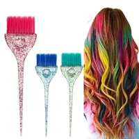 hairstyle dye hair brush glitter handle bleach hair glitter handle hair coloring brush hair tint hairdressing tool salon supply