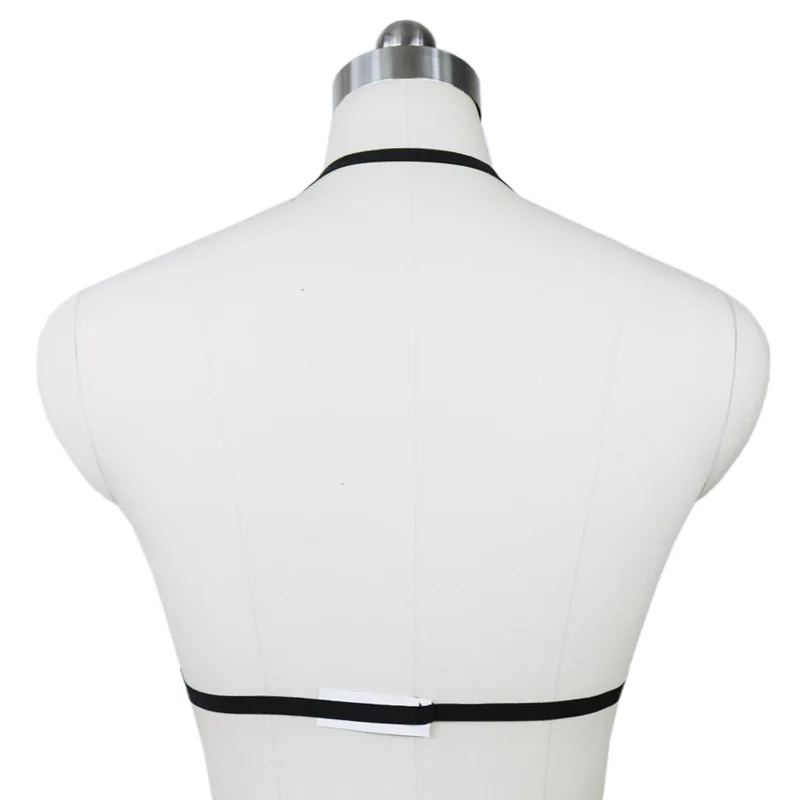 

Pentagram Body Harness Bra Chest Bondage Sexy Lingerie Caged Bra Gothic Punk Garter Belt Suspenders for Women