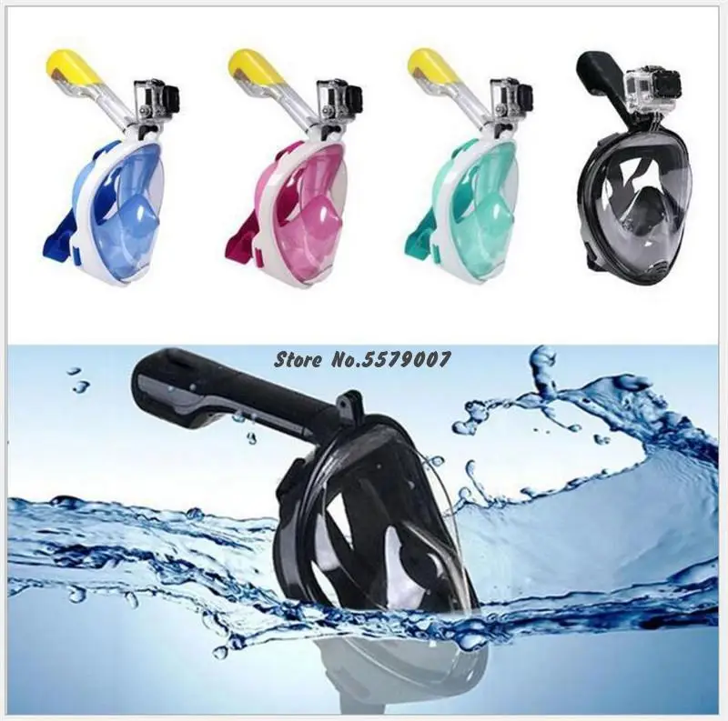 

Diving Mask Underwater Anti-fog Full Face Snorkeling Mask Ladies Men's Children Swimming Snorkel Diving Equipment