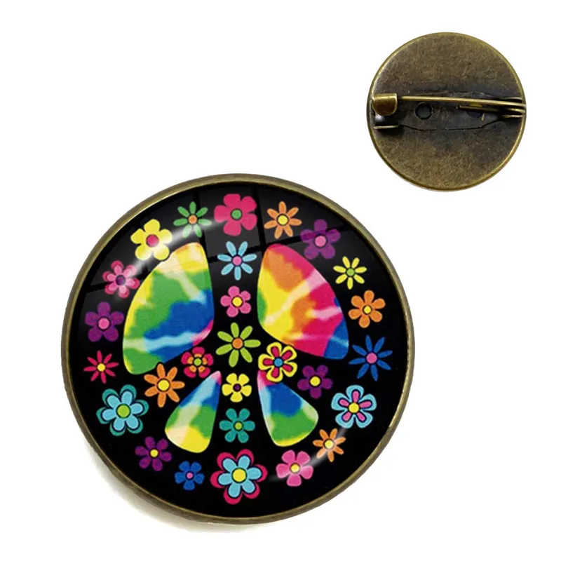Брошь с надписью Peace Love Bus Surf Van Beach Summer Hippie Car Retro Vintage Flower Power Hippi значок на воротник
