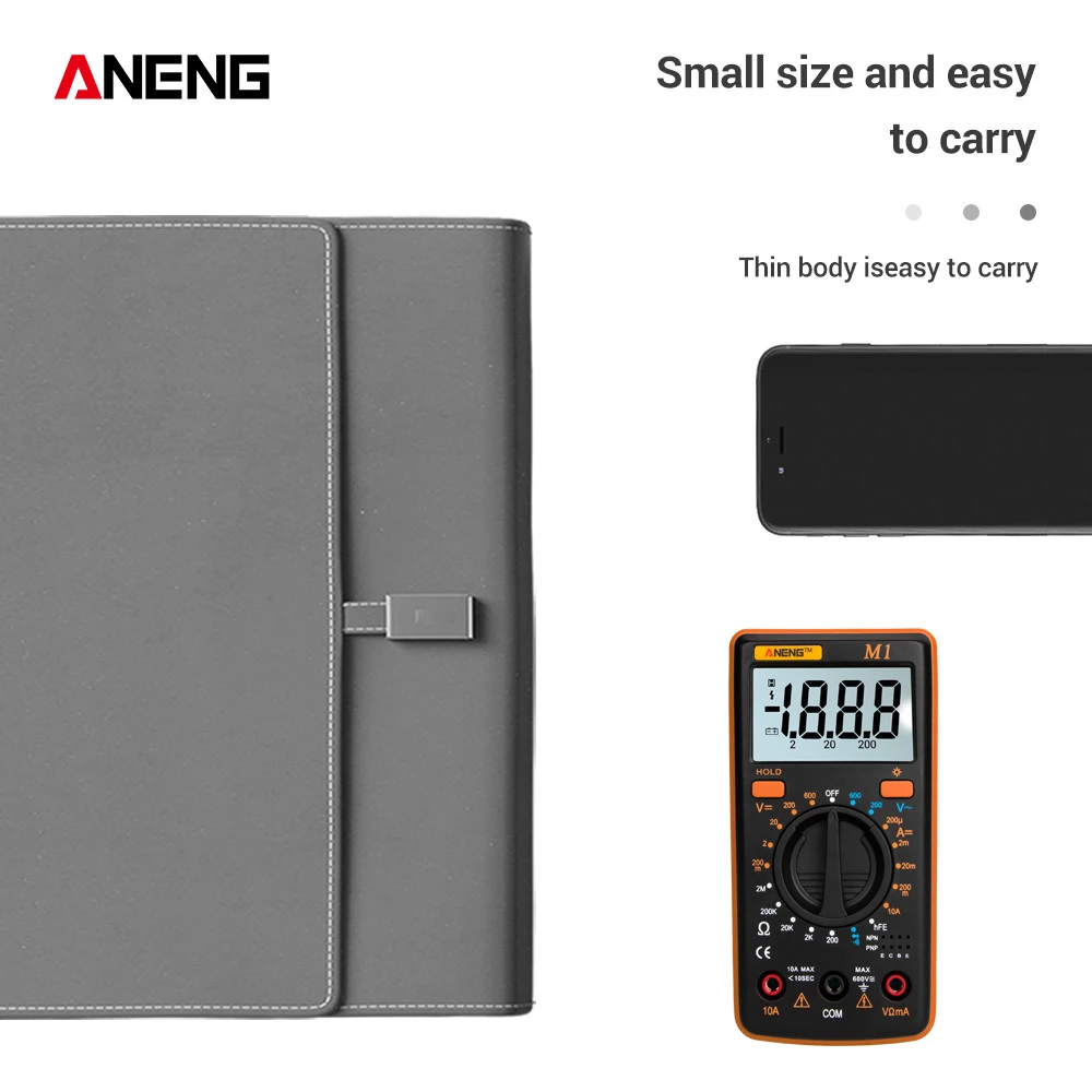 

ANENG Handheld Digital Multimeter LCD Backlight AC/DC Voltage Current Resistance Tester Multimeter Digital Profesional Tester