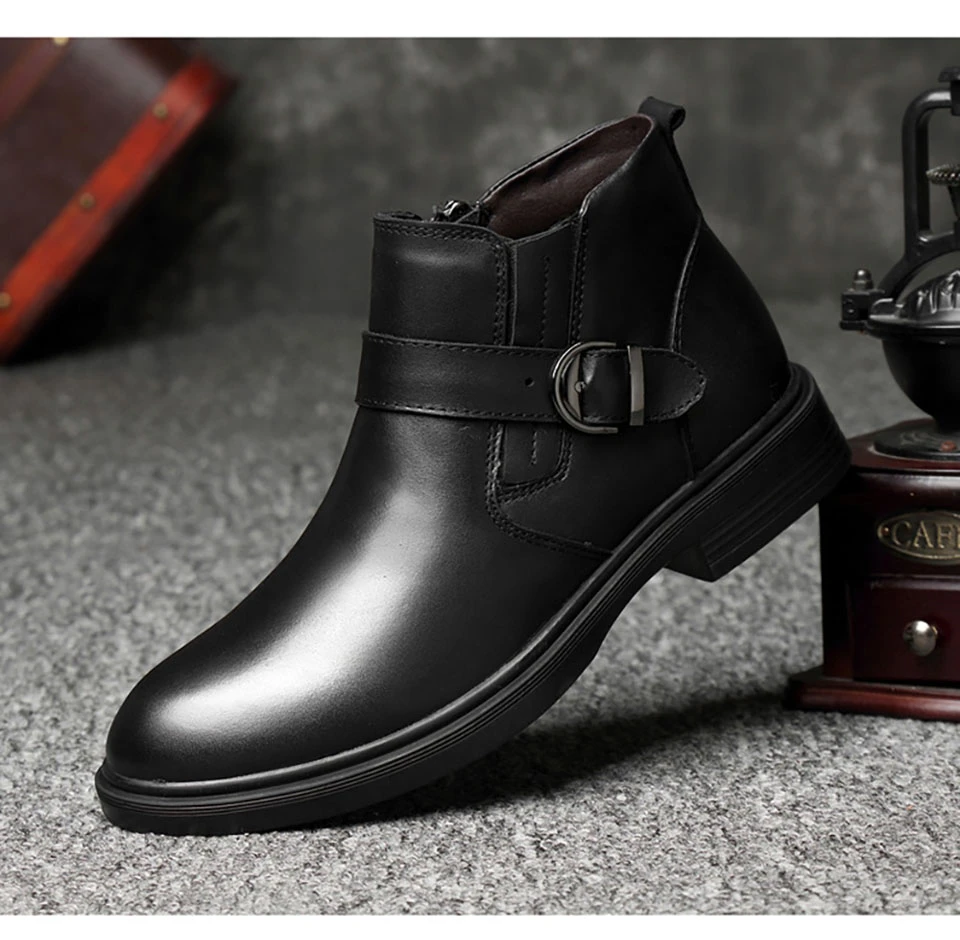 39 47 сапоги зима 2019 Нескользящие теплые удобные зимние для мужчин # NX234|Ботинки| |