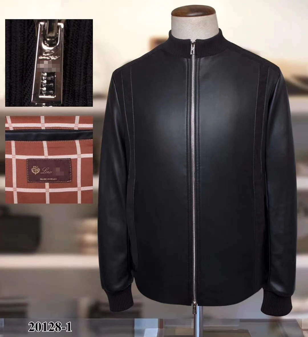 

jacket Billionaire Leather men 2021 spring new Casual Business comfort England high quality zipper gentleman big size M-4XL