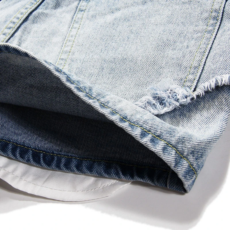 

SeeBeautiful Denim Shorts Female Simple Lace-up High Waist Patch Button Zipper Button Summer 2020 New Fashion Tide L304
