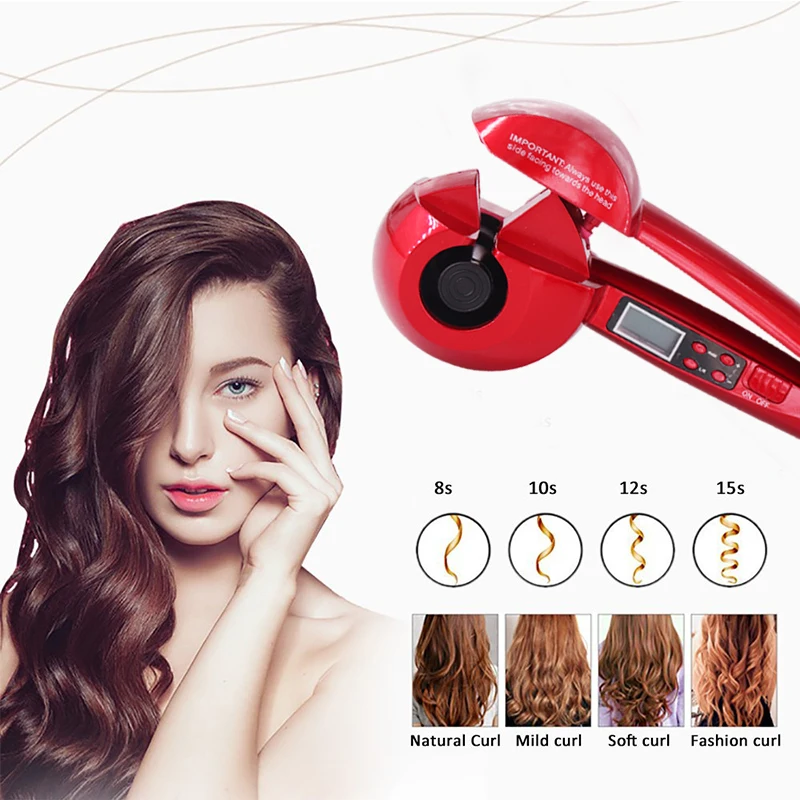 

Hair Curling Iron Automatic Hair Curler LCD Digital Display Magic Anti-scalding Ceramic Heating Curlers Wave Hair Styling Tool