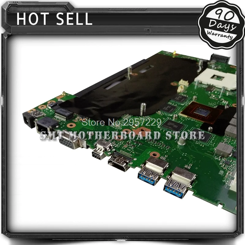 

For Asus G55V G55VW Non-Integrated 4 SLOTS REV2.0 Laptop Motherboard System Board Main Board Card Logic Board Tested Well S-6