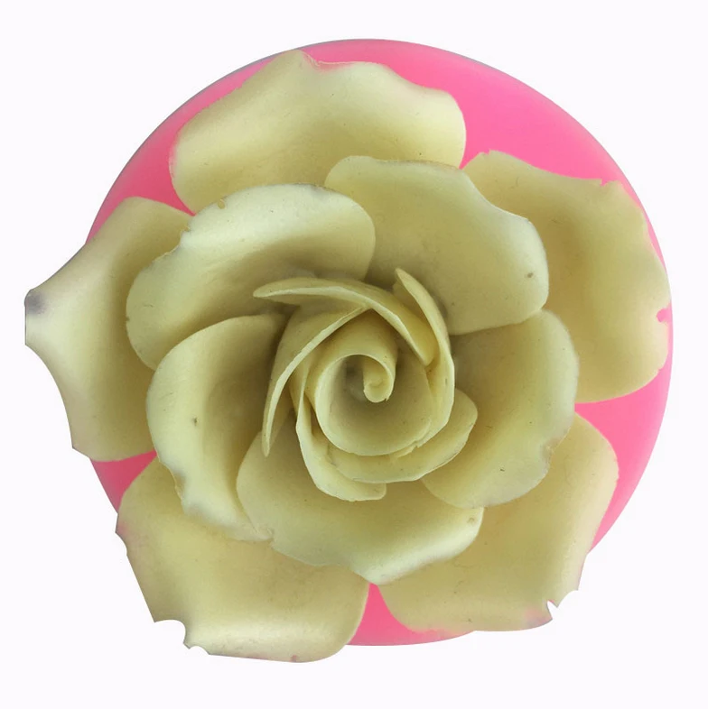 

Flower shaped big Rose1216 silicone gel mold icing cake mold