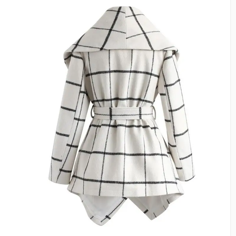 

overcoat 2021 tweed women's clothing autumn and winter popular cross border new loose warm overcoat in Europe and America