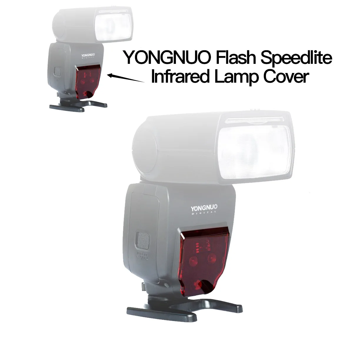 

YONGNUO Вспышка Speedlite инфракрасная крышка лампы ремонт красный пластик AF стекло для фотовспышки YN685 YN565EX YN560III IV