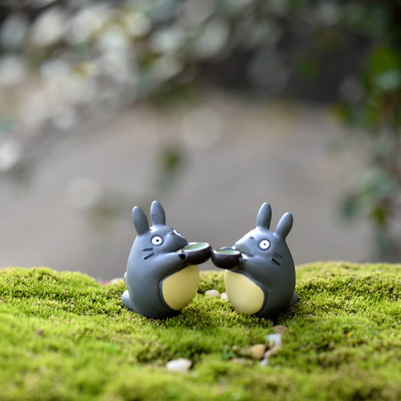 Totoro Moss Micro Landscape 2 шт. миска из натуральной смолы для украшения растений Горшечное