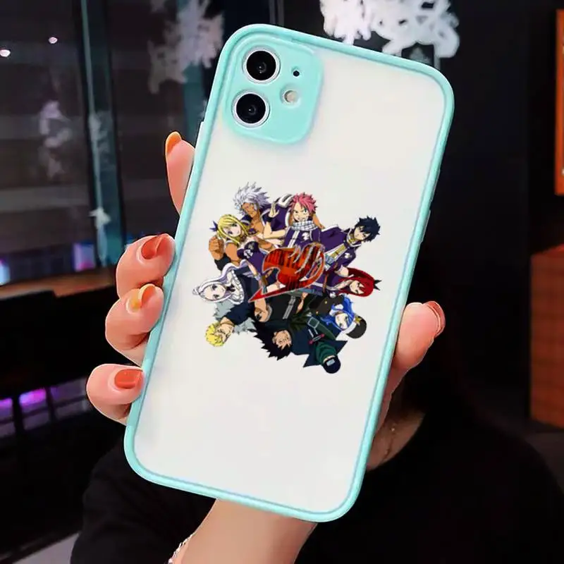 

Manga Fairy Tail Phone Case Matte Transparent For iPhone 12 Mini 11 Pro XR XS Max 7 8 Plus