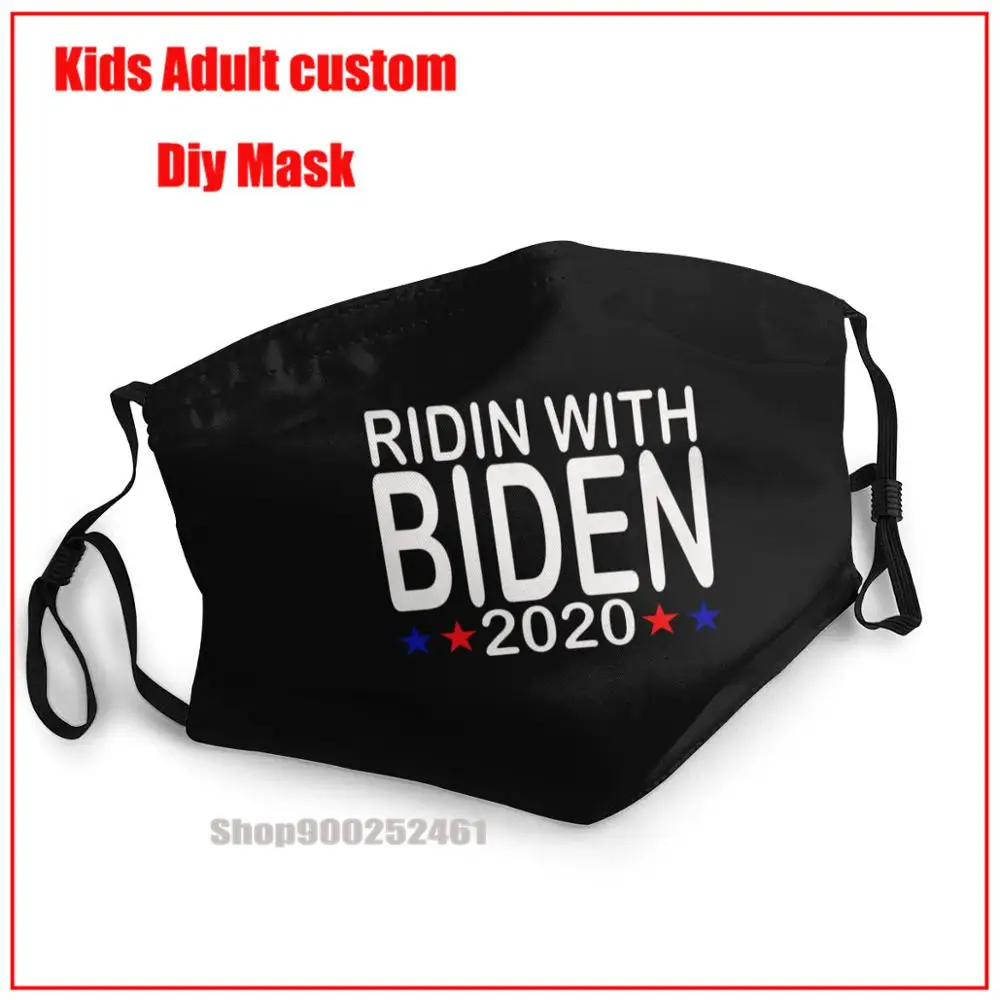 

Ridin с Biden 2020 Vote Joe Biden DIY маска взрослая lavable моющаяся многоразовая Бриллиантовая маска с забавным дизайном