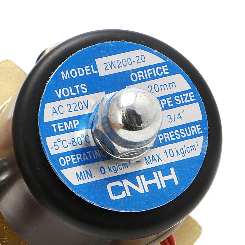 

3/4\" 220V Electric Solenoid Valve Pneumatic 2 Port Water Oil Air Gas 2W-200-20 Wholesale Dropshipping
