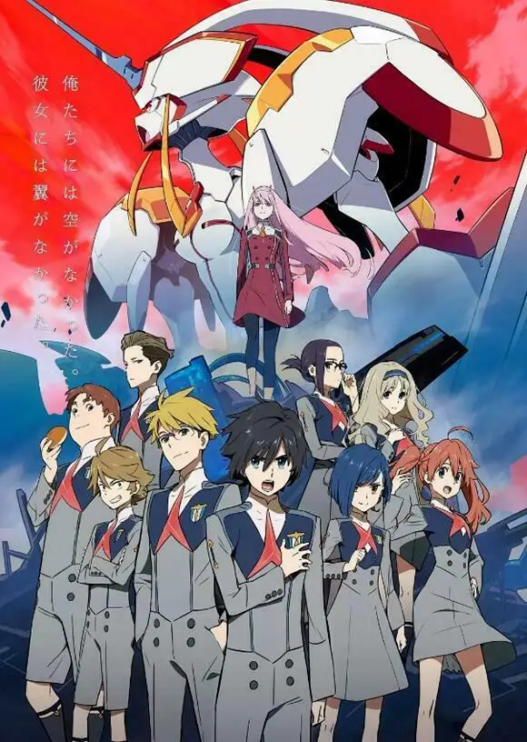 Hot Japan Anime Darling in the FranXX Art Film Print Silk Poster Home Wall Decor 24x36inch