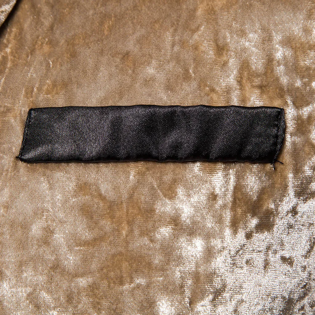 CYSINCOS мужская осенне зимняя бархатная винно красная модная куртка для отдыха