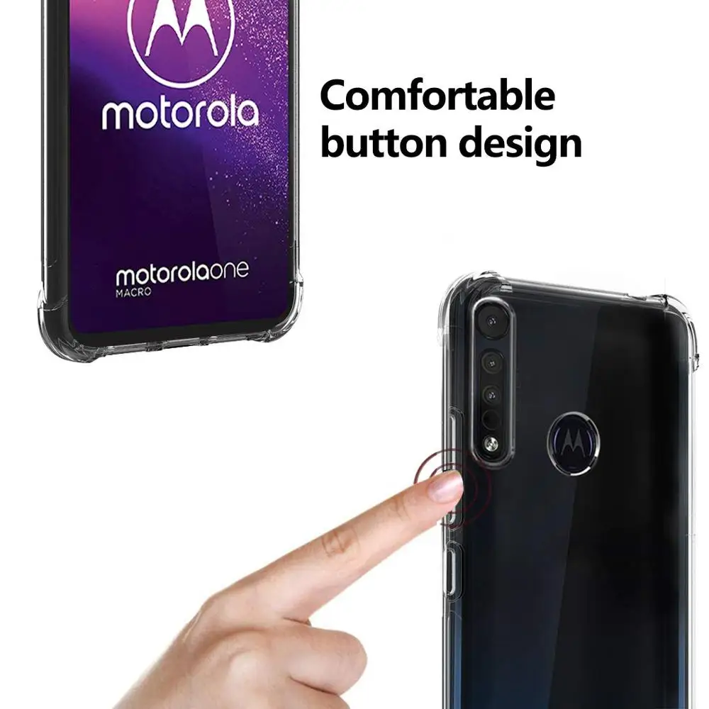 Clear Silicone Case For Motorola G8 Play G8 Plus G7 Power G6 Soft Cover For Moto One Macro Zoom Action Vision Power