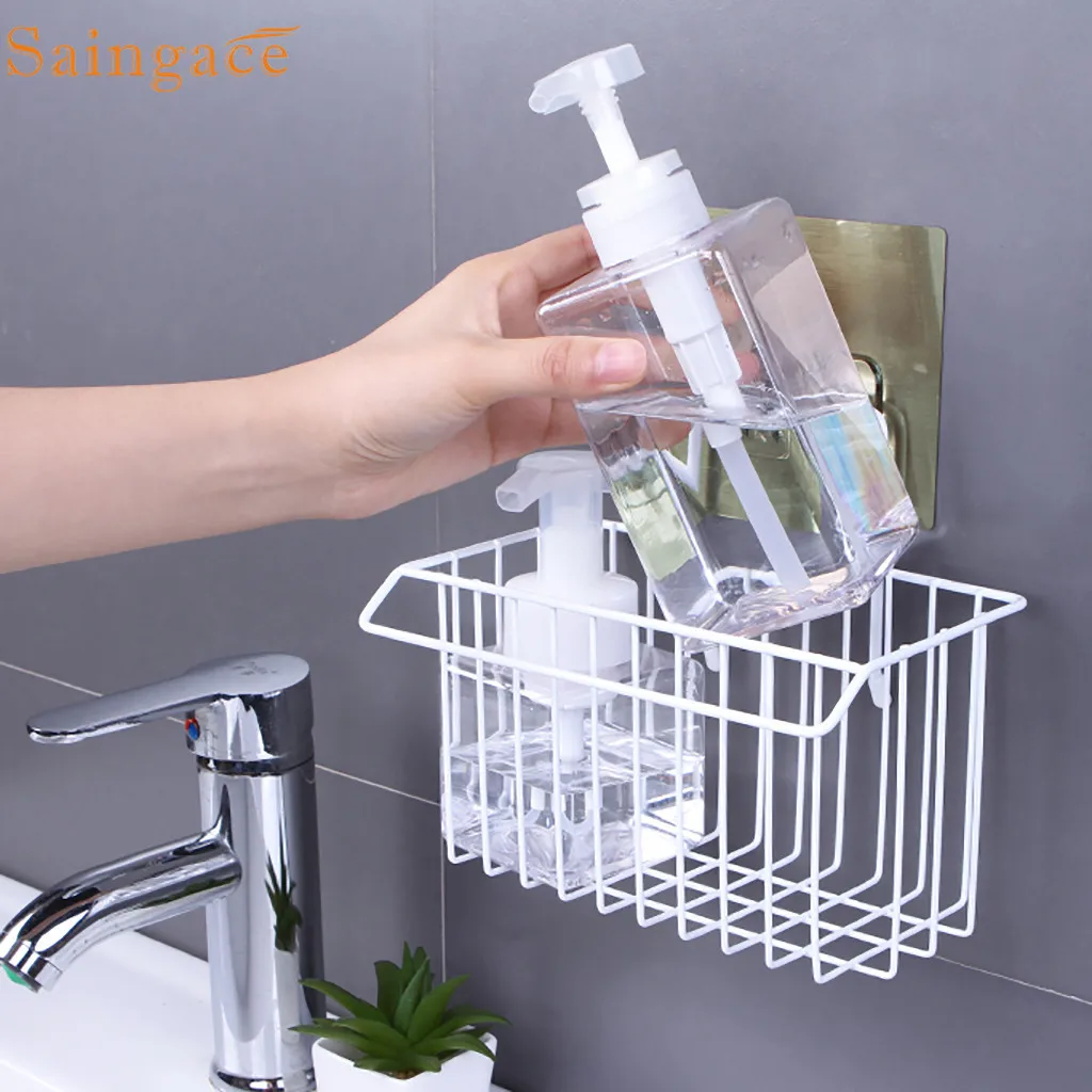 Saingace стеллажи для хранения ванной кухни утюга закрытый сеткой слив угловая полка