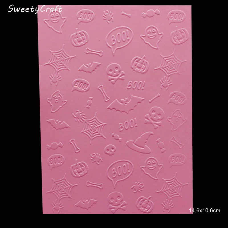 Хэллоуин тиснение папка из серии &quotсделай сам&quot трафареты для скрапбукинга