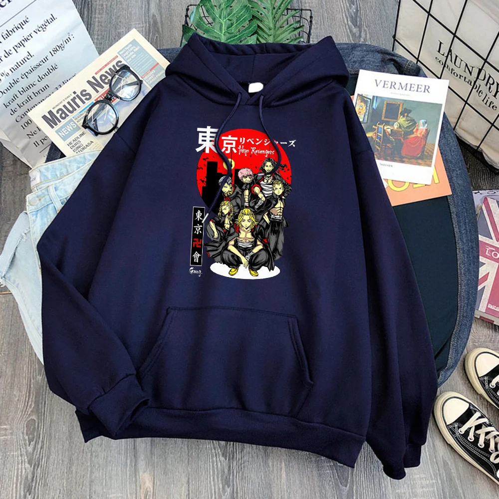 

Tokyo Revengers Comics Team Print Men's Sweatshirt Fleece S-XXL Hooded Harajuku Oversize Hoodies Autumn Casual Men Sportswears
