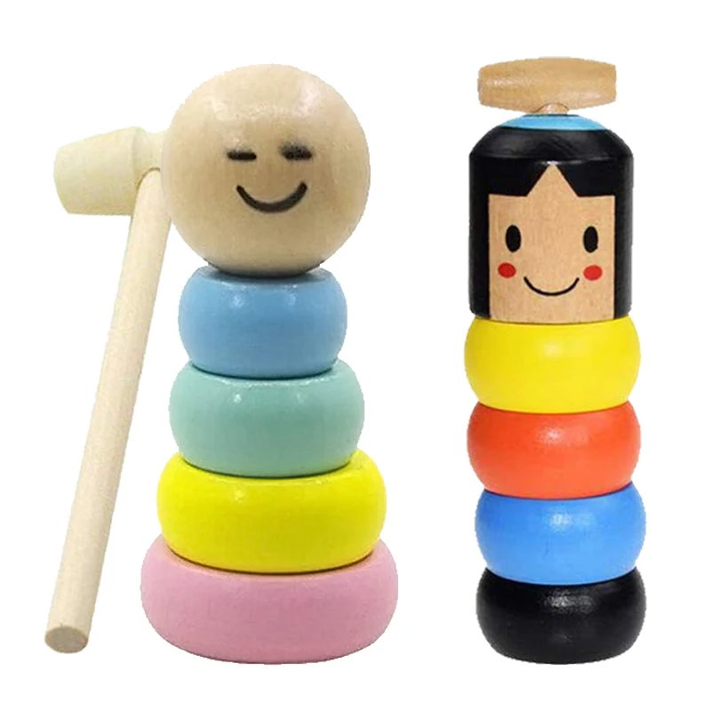 1 Набор Небьющийся деревянный человек иммортальная Дарума волшебная игрушка
