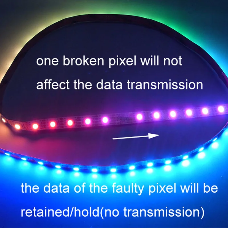 

30M/lot Waterproof Ip67 DC 5v 60 Pixel/m Ws2813 Led Strip,black Pcb Full Color 5050 Rgb Smd Addressable Led Strip Light