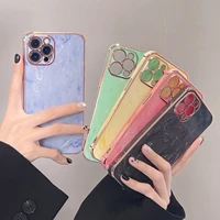 marble pattern 6d is suitable for iphone13 apple 12promax mobile phone shell xxr plating 11 fine hole soft shell 11 pro cases
