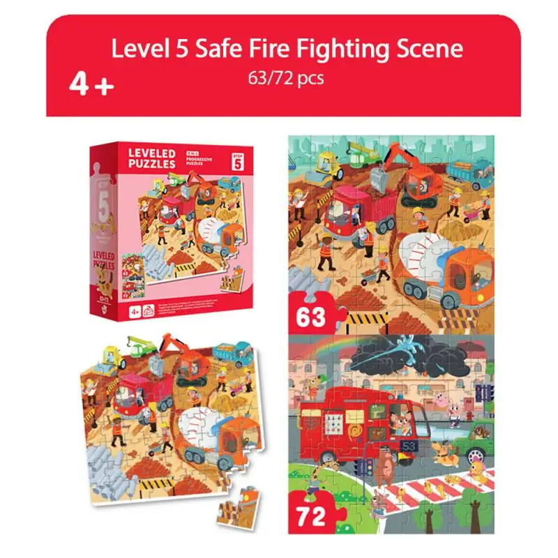 

7 Styles Children Educational Big Piece Puzzle Baby Toddler Early Education Advanced Paper Toys Reading Card Book Puzzle
