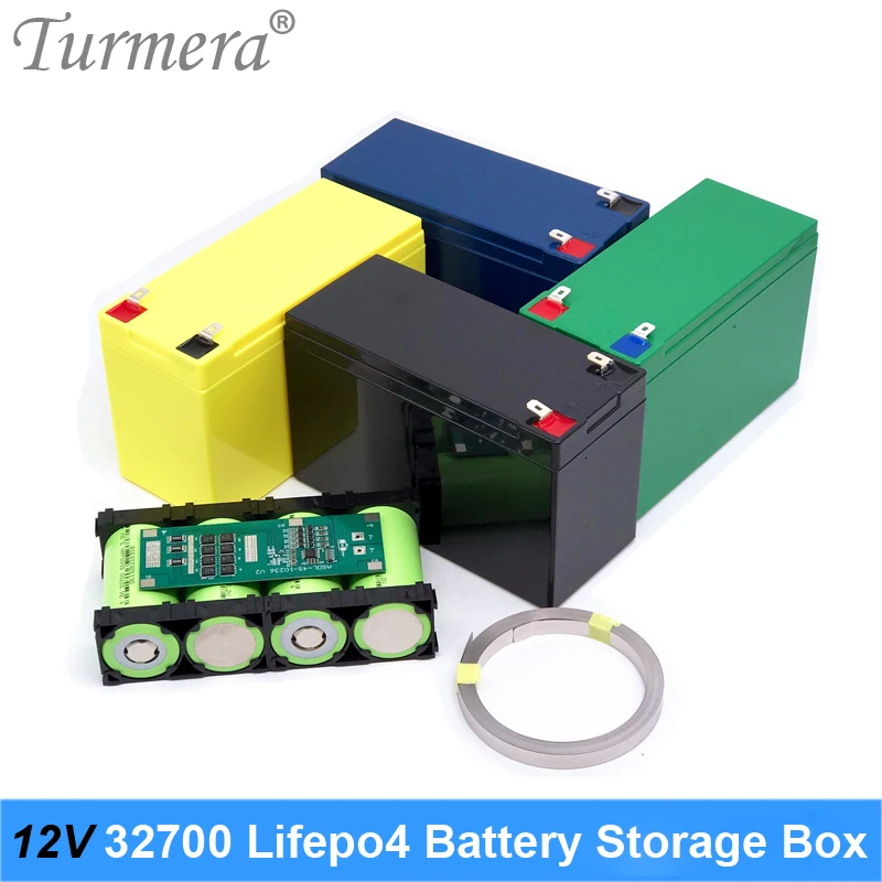 Turmera 12V 32700 Lifepo4 Батарея ящик для хранения 4S 40A баланса BMS Никель с держателем