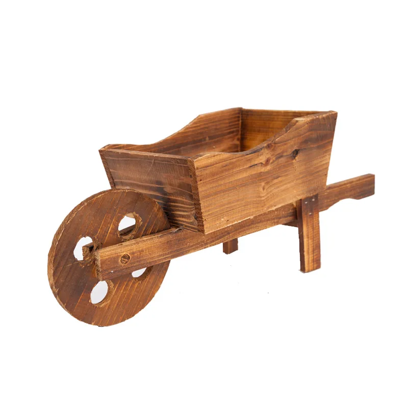 

Storefront window decorations new products creative wooden carts flower pots succulent combination plant potted plants LB91918