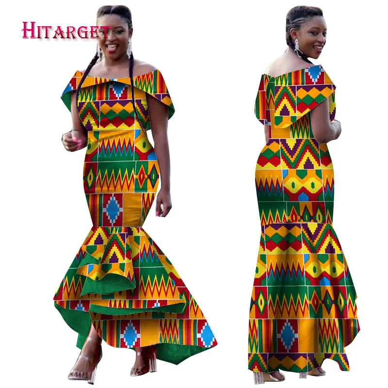 Hitarget 2020 осенние африканские платья для женщин Дашики Анкара традиционная одежда
