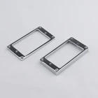 1 комплект (2 шт.) латунные крепежные рамы Humbucker для пикапаматериал кольца (плоская подошва) Аксессуары для гитары с винтом