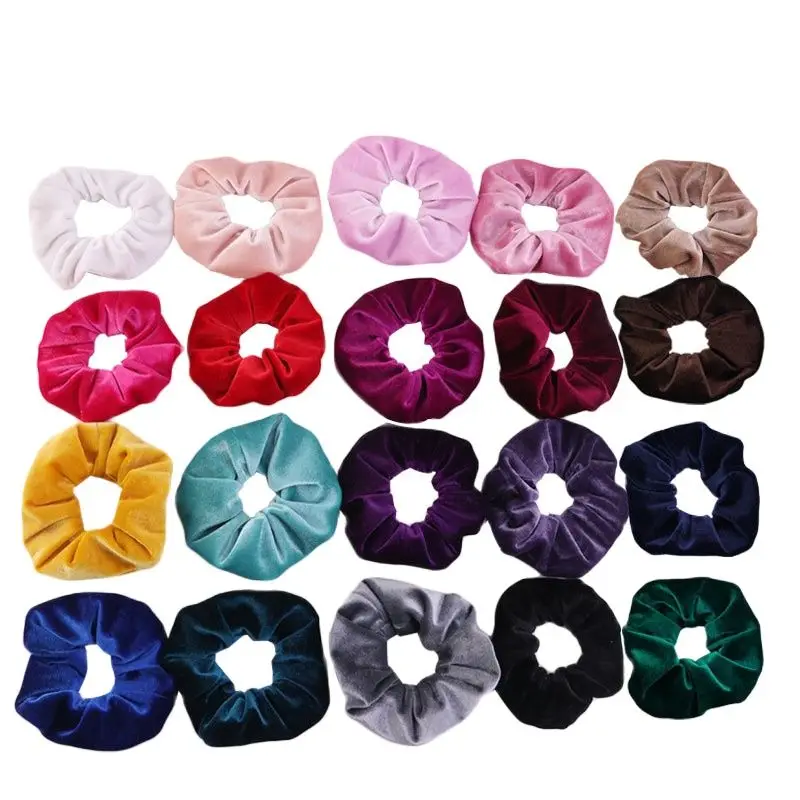 Korean Velvet Scrunchies Hair Ties Accessories Elastic Bands | Jewelry