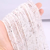 small faceted beads natural stone section white moonlight loose beads diy accessories for jewelry making necklace bracelet