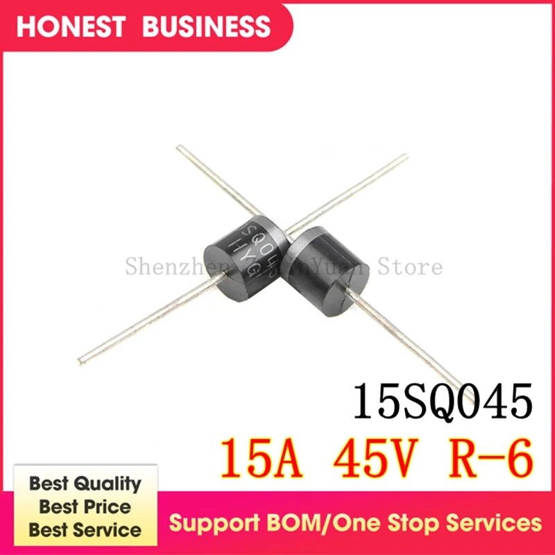 

50PCS-100PCS/LOT 15SQ045 15A 45V Schottky Rectifiers Diode, Brand New R-6