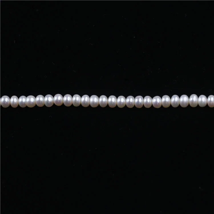 

APDGG Wholesale 10Strands Natural Pearl 5.5-6mm button shape fresh water pearl strands Loose Beads women lady jewelry DIY