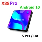 5 шт.партия, ТВ-приставка X88 Pro 10 RK3318 4K Android 10,0 X88pro