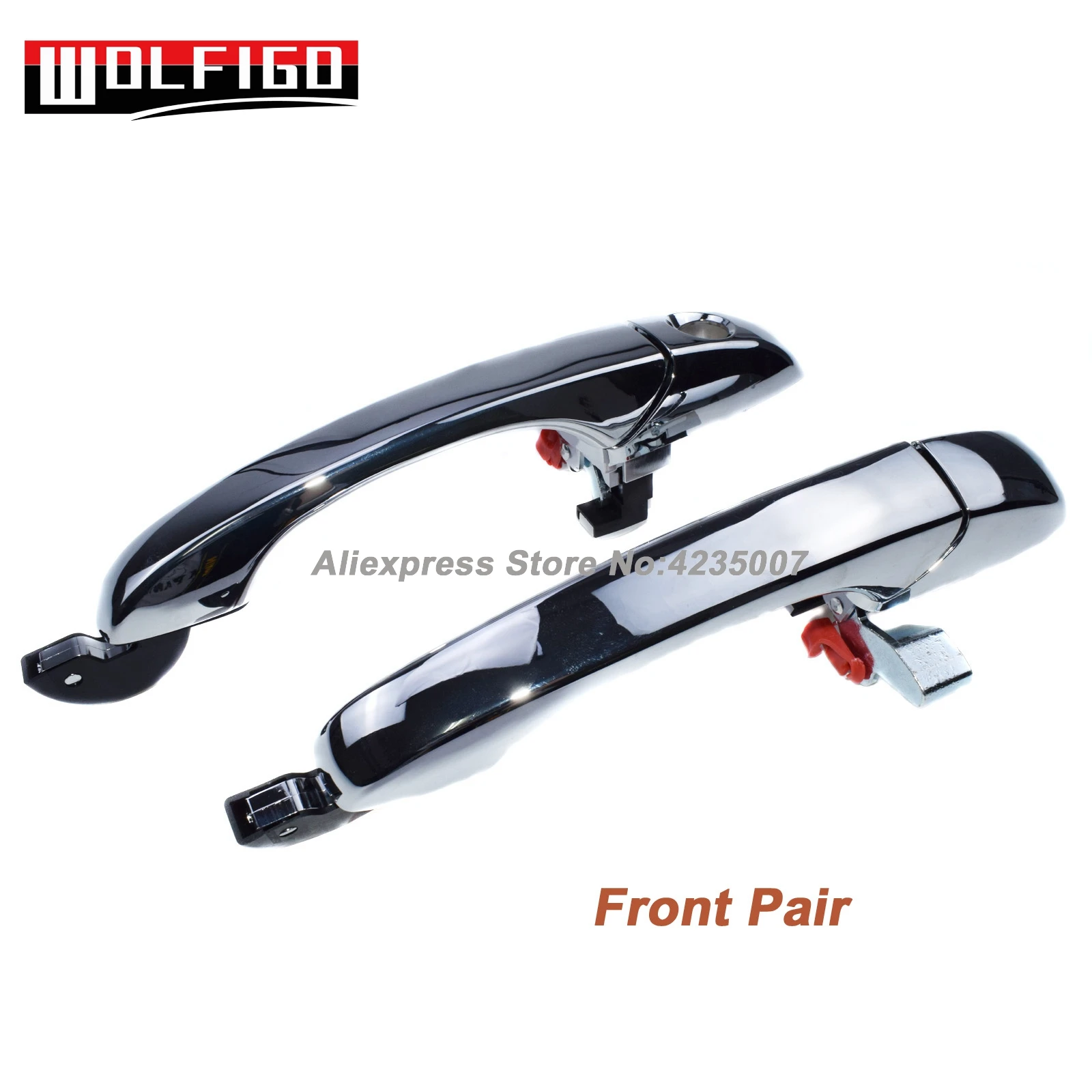 WOLFIGO новая хромированная наружная дверная ручка для Chrysler 300 300C 05-10 Dodge Magnum 05-08 зарядное устройство 2007 5065801AE 4589009AD - Цвет: Front Pair