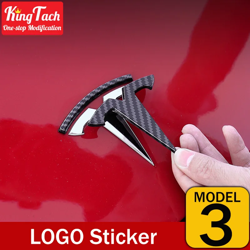 Стикер для отделки логотипа автомобиля Tesla Model 3 руль высокого качества из АБС