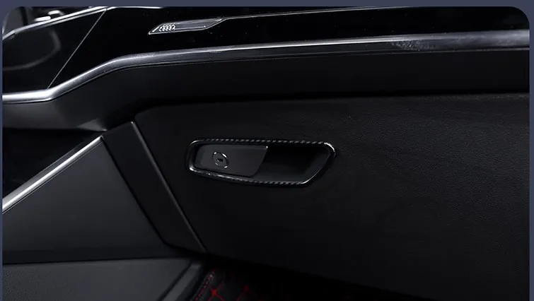 Для Audi A6 2019 C8 автомобильный Стайлинг ящик для хранения перчаток крышка ручки