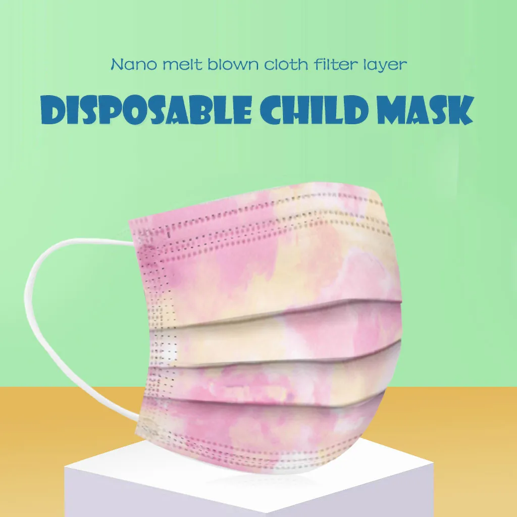 

20/30/40Pcs Disposable Face Mouth Mask Children Face Mask 3 Layer Protective pattern Filter Hygiene Earloop Mascarilla Masque