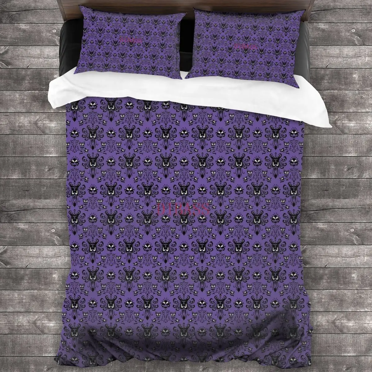 

Haunted Mansion 100%Pure Cotton Comforter Set with 2 Pillowcase,Soft Microfiber Duvet Cover Set, Bedding Sets Bed Set