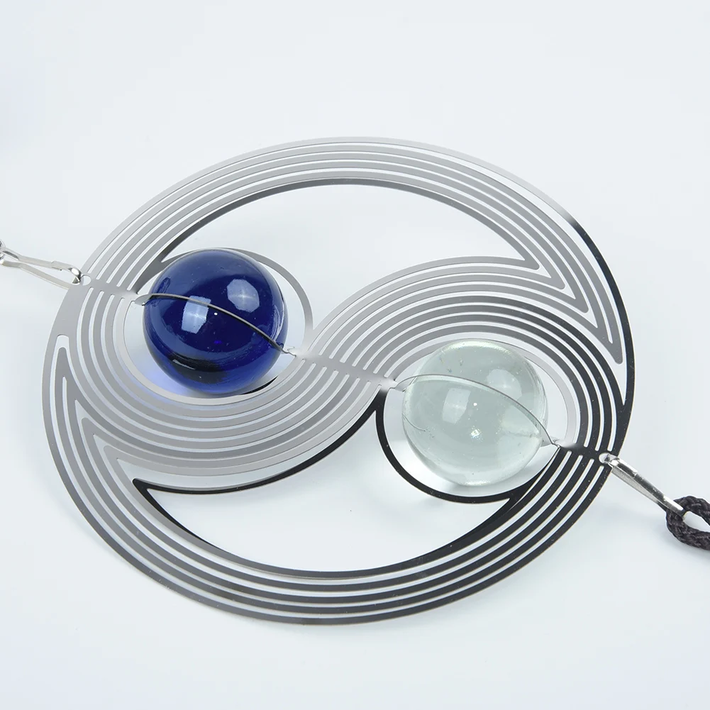 Колокольчики ветра спиральный вращающийся хрустальный шар Подвеска для