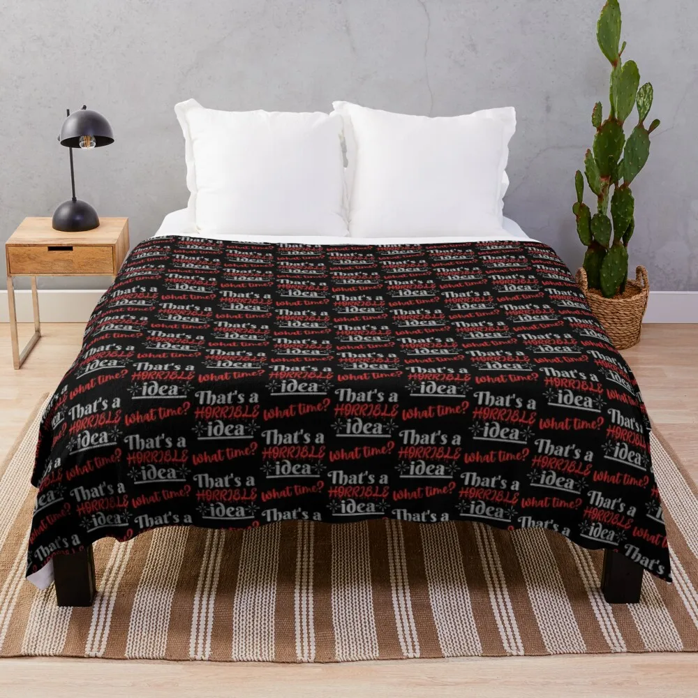 

That s a horrible idea What time Dark colours Fleece Blankets Throws on Bed/Crib/Couch Adult Baby Girls Boys Kids Gift