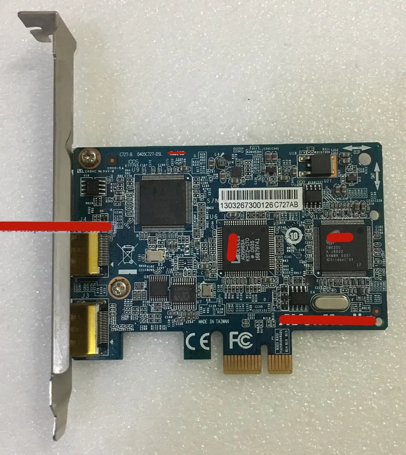 

C727-B HDMI HD видеозахват PCI-E 1X AD9983A