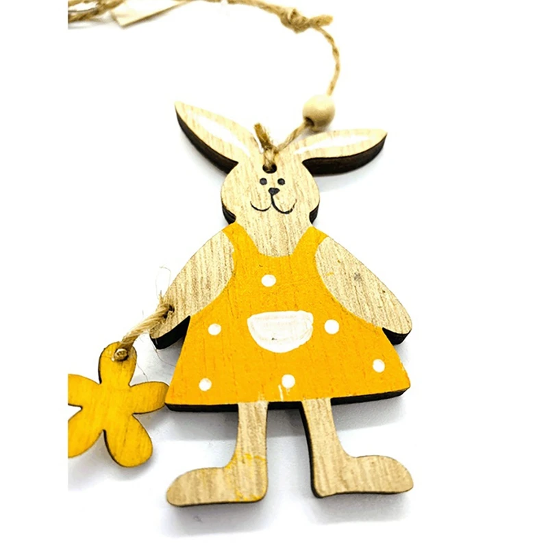 Счастливой Пасхи украшения деревянные стены в виде кролика Банни подвески
