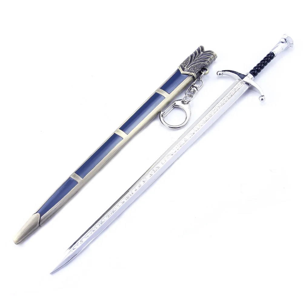 

Anime Swords Alloy Sword Keychain Simulation Weapon Collection Model Ninja Knife Cosplay Prop Halloween Party Decor Gift