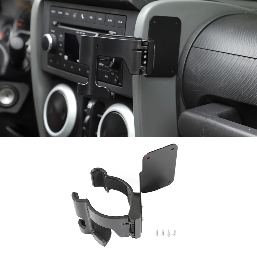 

Phone Holder Water Cup Stand GPS Mount Bracket for Jeep Wrangler TJ 1997-2006 JK JKU 2007 2008 2009 2010 2/4-Doors Car Accessory