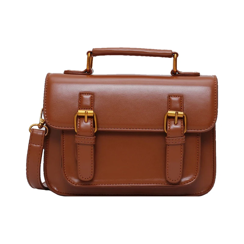 

Vintage Square Tote Bag 2020 Fashion New High Quality Pu Leather Women's Designer Handbag Portable Shoulder Messenger Bag